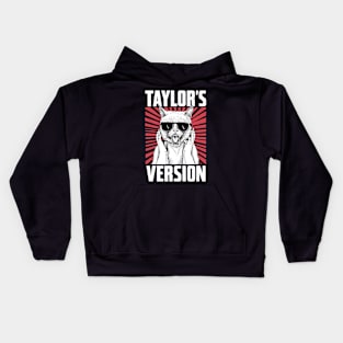 death metal taylors cat version Kids Hoodie